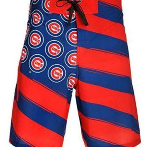 MLB Baseball Mens Chicago Cubs FOCO Diagonal Flag Boardshort